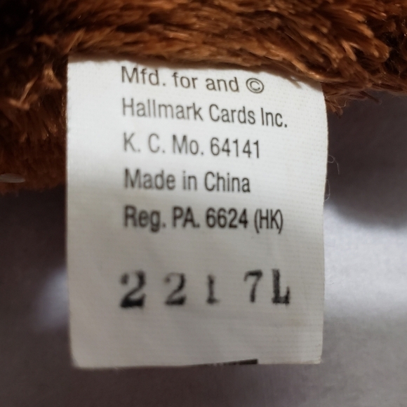 Hallmark Rodney Reindeer Plush Stuffed Animal Red Green Striped Scarf 10 Inch - Picture 6 of 8